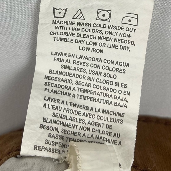 Wrangler Pants Men's 38x30 Brown Regular Straight Fit Stretch Denim Camel - Picture 7 of 8